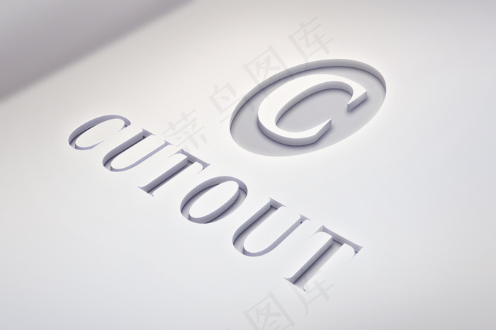 镂空LOGO标识VI模型