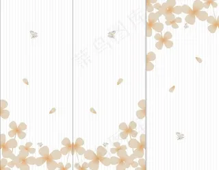 玻璃移门 四叶花