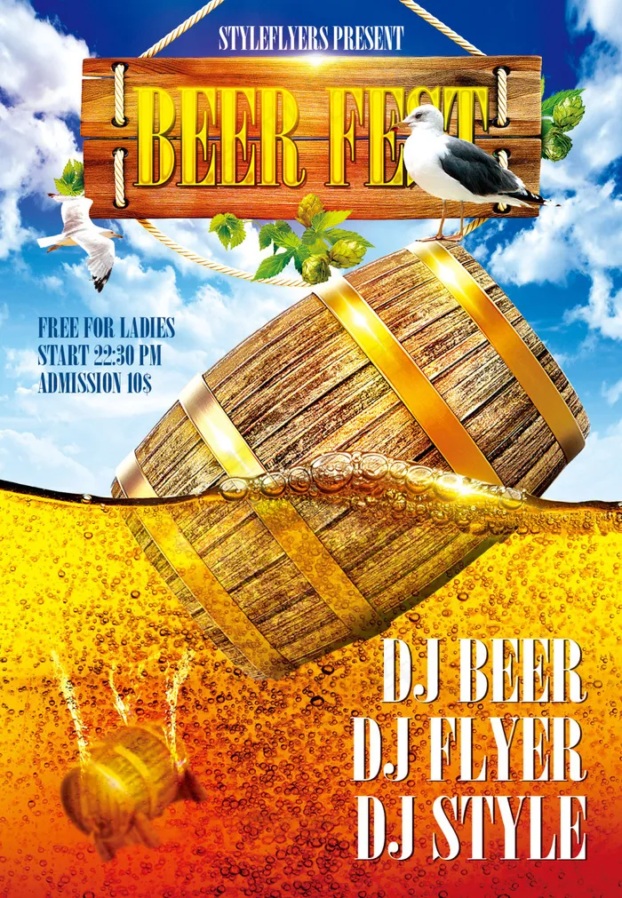 酒吧啤酒节主题海报.psd(5681X6142(DPI:300))psd模版下载