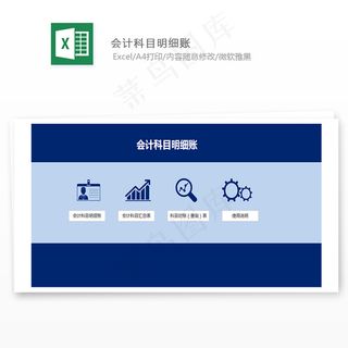 会计科目明细账