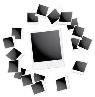 矢量宝丽莱照片