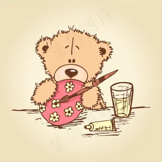 卡通熊02矢量素材 卡通熊02矢量素材