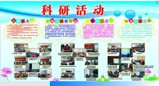 学校教研活动展板