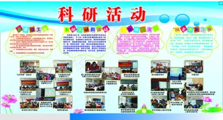 学校教研活动展板