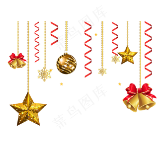 圣诞节挂饰装饰,免抠元素