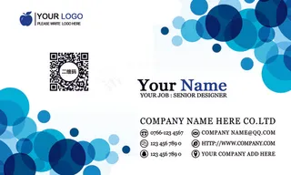 大气简约不规则商务透明名片