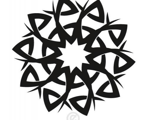 纹身星星矢量剪贴画