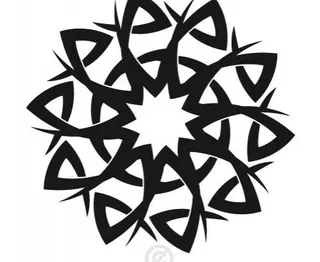 纹身星星矢量剪贴画