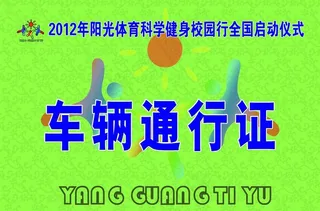 车辆通行证图片