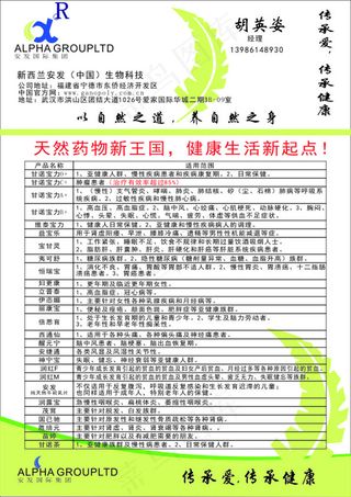 保健养生产品宣传单