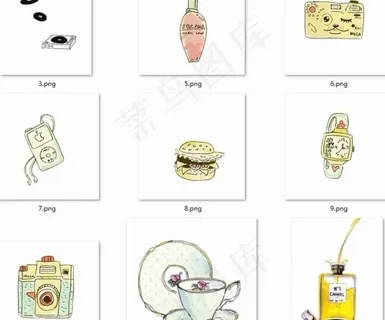 vintage復古歐式圖標標籤