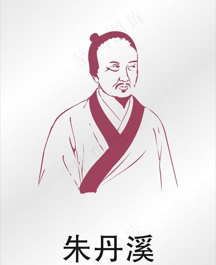 朱丹溪图片cdr矢量模版下载