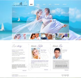 摄影企业展示型网站html css...