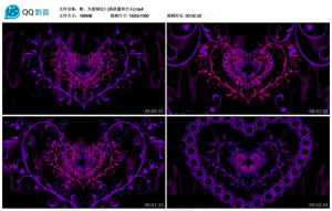 为爱痴狂粒子led晚会舞台背景视频