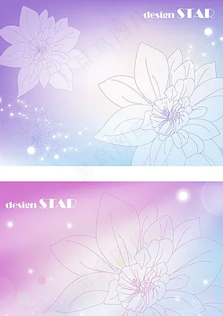 时尚花纹唯美背景