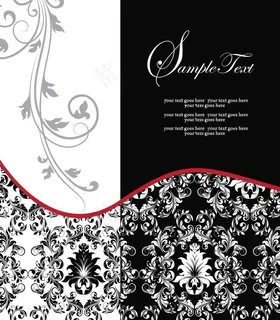 欧式花纹矢量素材图片