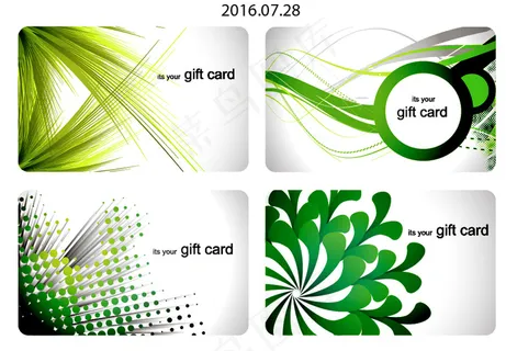 潮流名片矢量素材