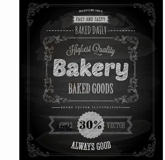 欧式花纹 面包标签图片