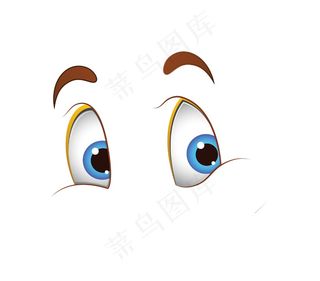 天真可爱卡通眼睛