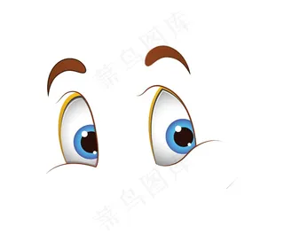 天真可爱卡通眼睛