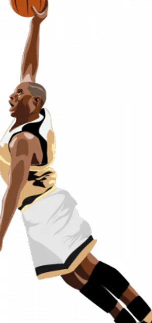 篮球灌篮高手矢量插画
