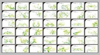 名片卡片花纹边框素材时尚纹路时尚花...