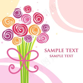 矢量可爱儿童手绘插画背景素材