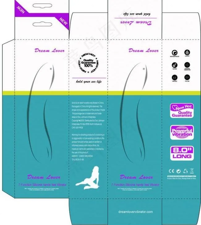 自慰棒刀模图图片cdr矢量模版下载