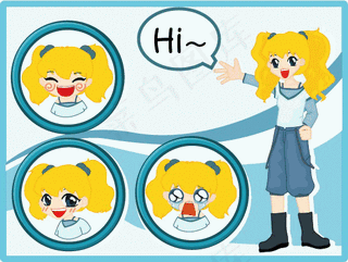 六一儿童矢量图图片