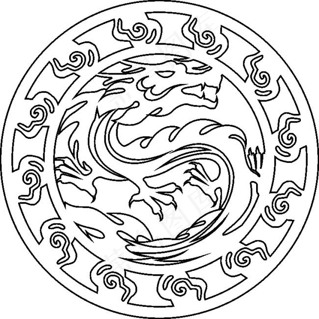 龙图腾矢量图cdr矢量模版下载