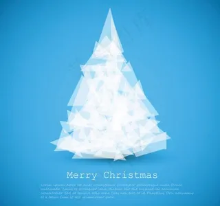 创意圣诞树矢量素材