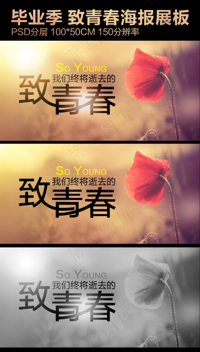 致青春毕业季海报设计