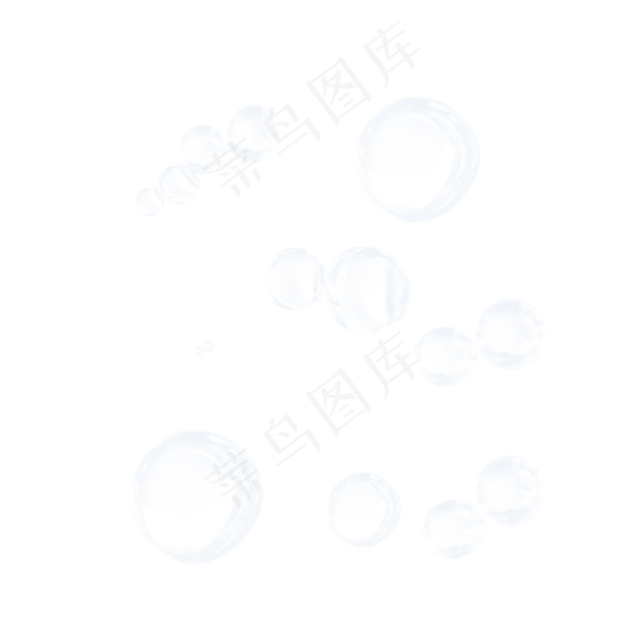 泡泡气泡效果元素(300 dpi)
