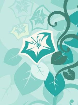 精美时尚植物花纹背景矢量素材003