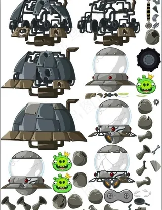 愤怒的小鸟 太空版（实际像素下非高...