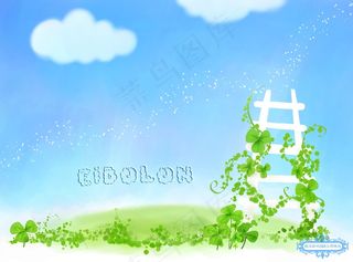 甜甜的滋味--儿童卡通相册PSD分层模板,免抠元素