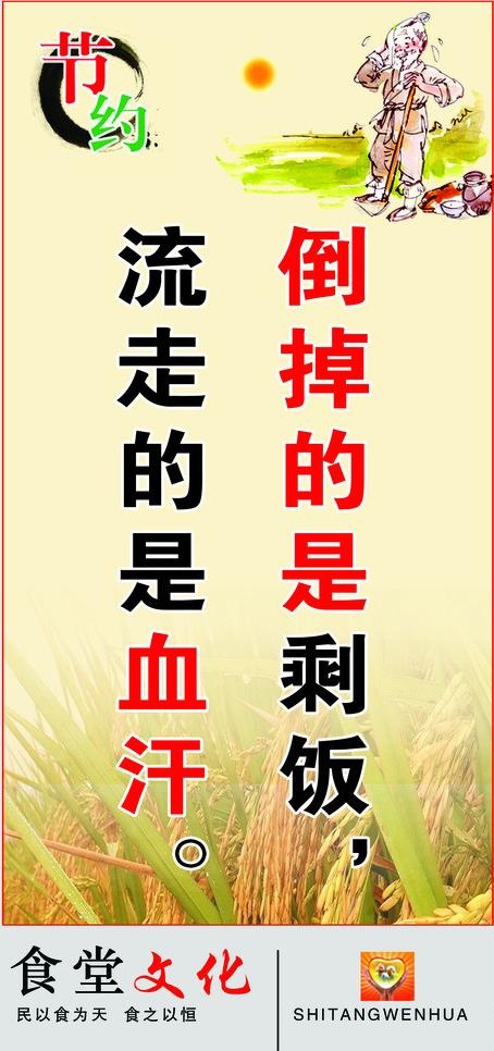 食堂文化图片(1701X3402(DPI:72))psd模版下载