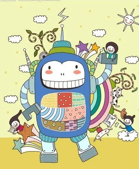 矢量儿童插画图片ai矢量模版下载