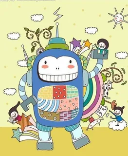 矢量儿童插画图片