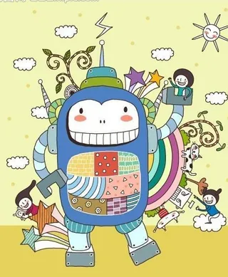 矢量儿童插画图片