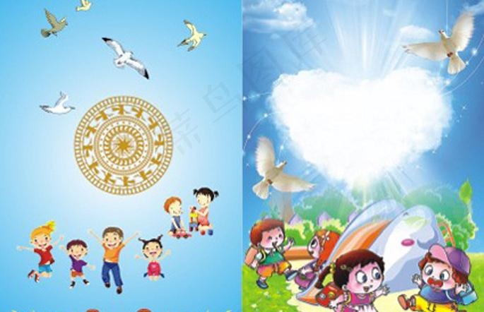 幼儿封面图片cdr矢量模版下载