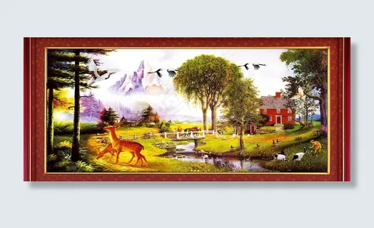 巨幅山水画图片 巨幅山水画图片