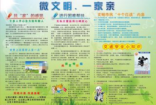 交通安全宣传板报AI