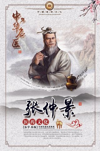 古代名医挂画设计
