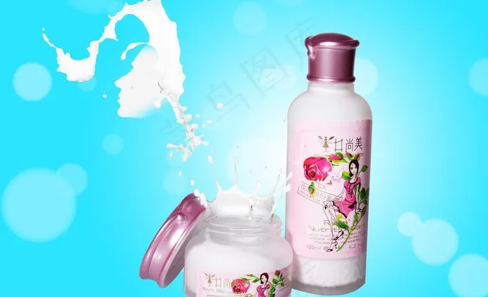 牛奶面具化妆品广告图片(4752X3168(DPI:72))psd模版下载
