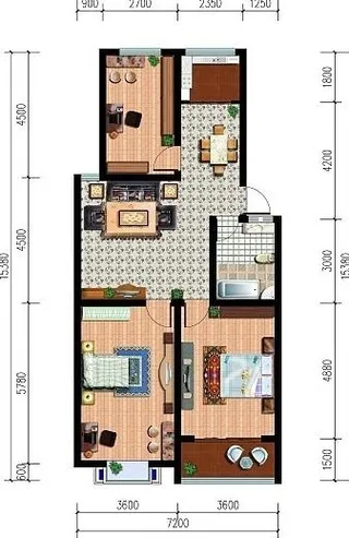 小区户型平面图图片