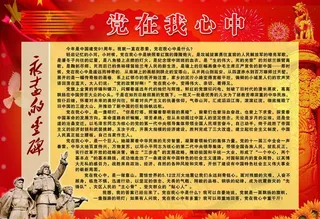 建党节 展板图片
