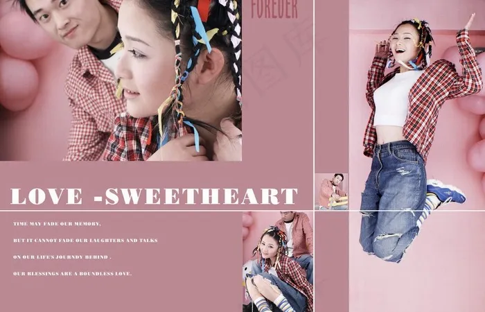 情侣写真模板 不一样的爱恋图片