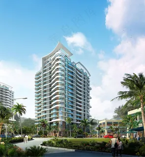 公寓楼透视图图片