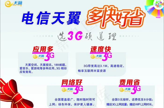 电信天翼图片cdr矢量模版下载